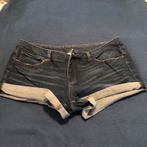 Time and Tru cuffed denim shorts.